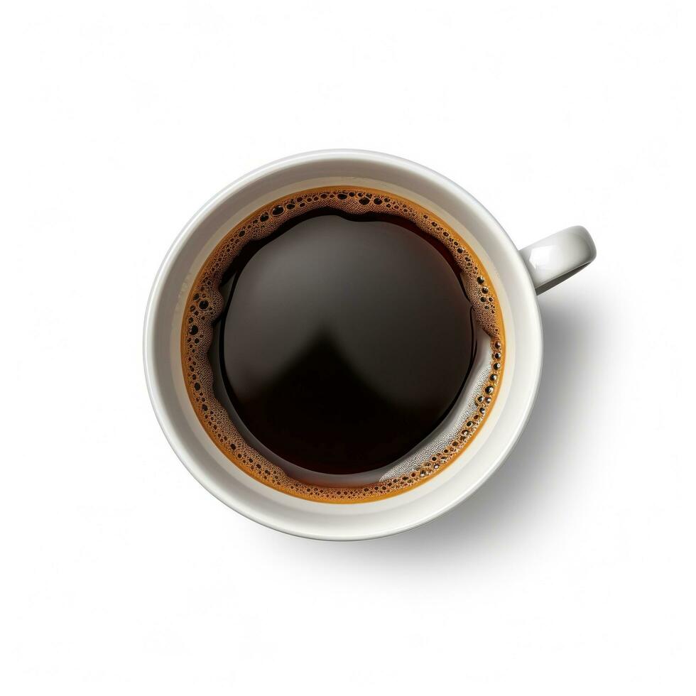 kop van espresso koffie geïsoleerd foto