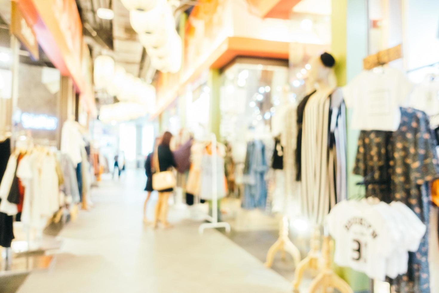 abstracte vervaging en onscherp van de afdeling winkel foto