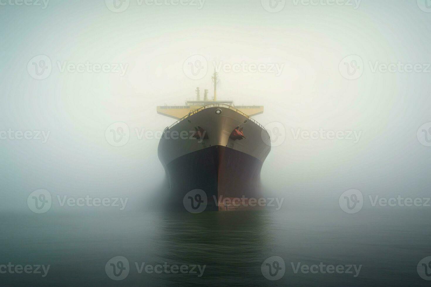 reusachtig schip mist. genereren ai foto