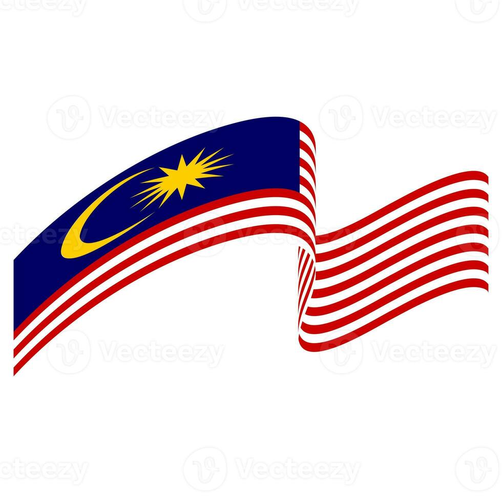 de vlag van Maleisië. Maleisisch vlag. Bendera Maleisië. foto