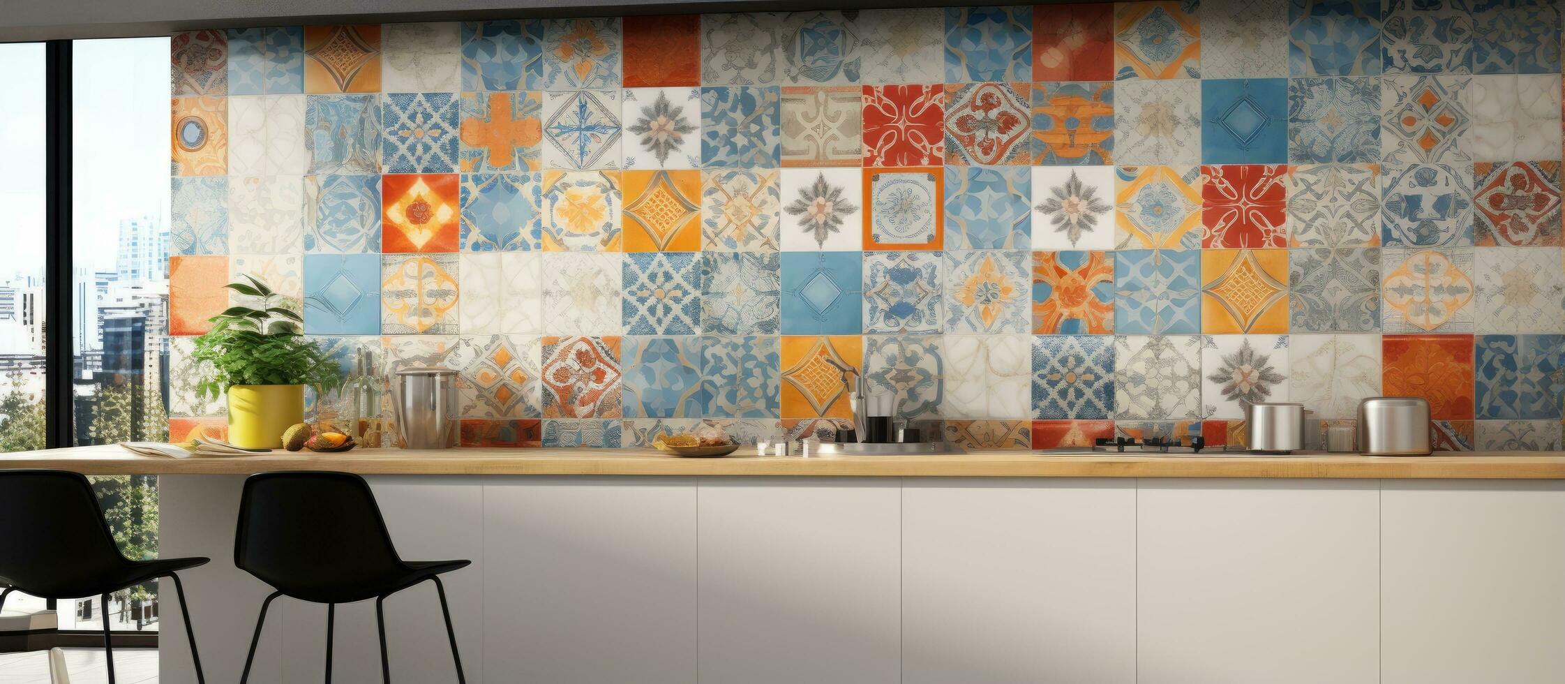 kleurrijk keuken muur tegels ontwerp ing digitaal keuken muur tegels foto