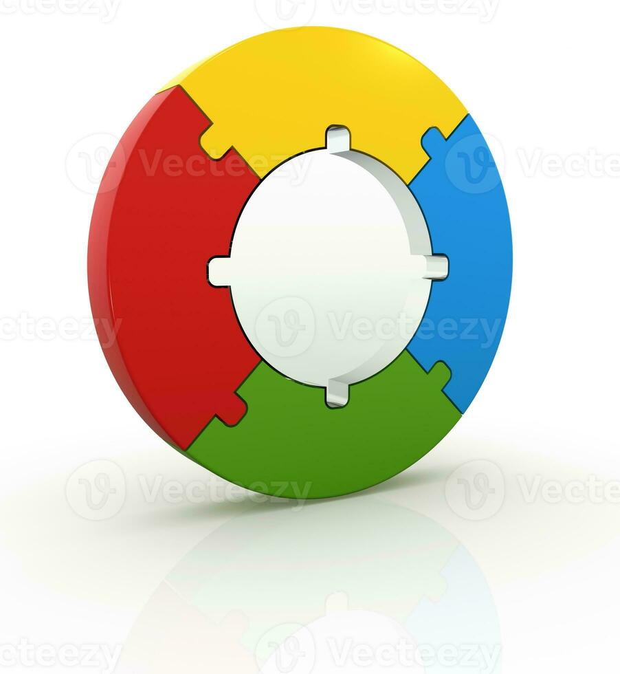 kleurrijk cirkel puzzel foto