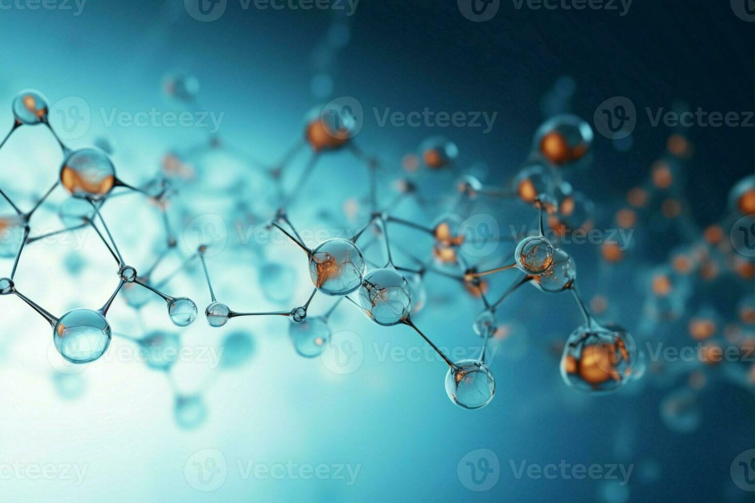 wetenschappelijk moleculen creëren een dwingend en intrigerend achtergrond esthetisch ai gegenereerd foto