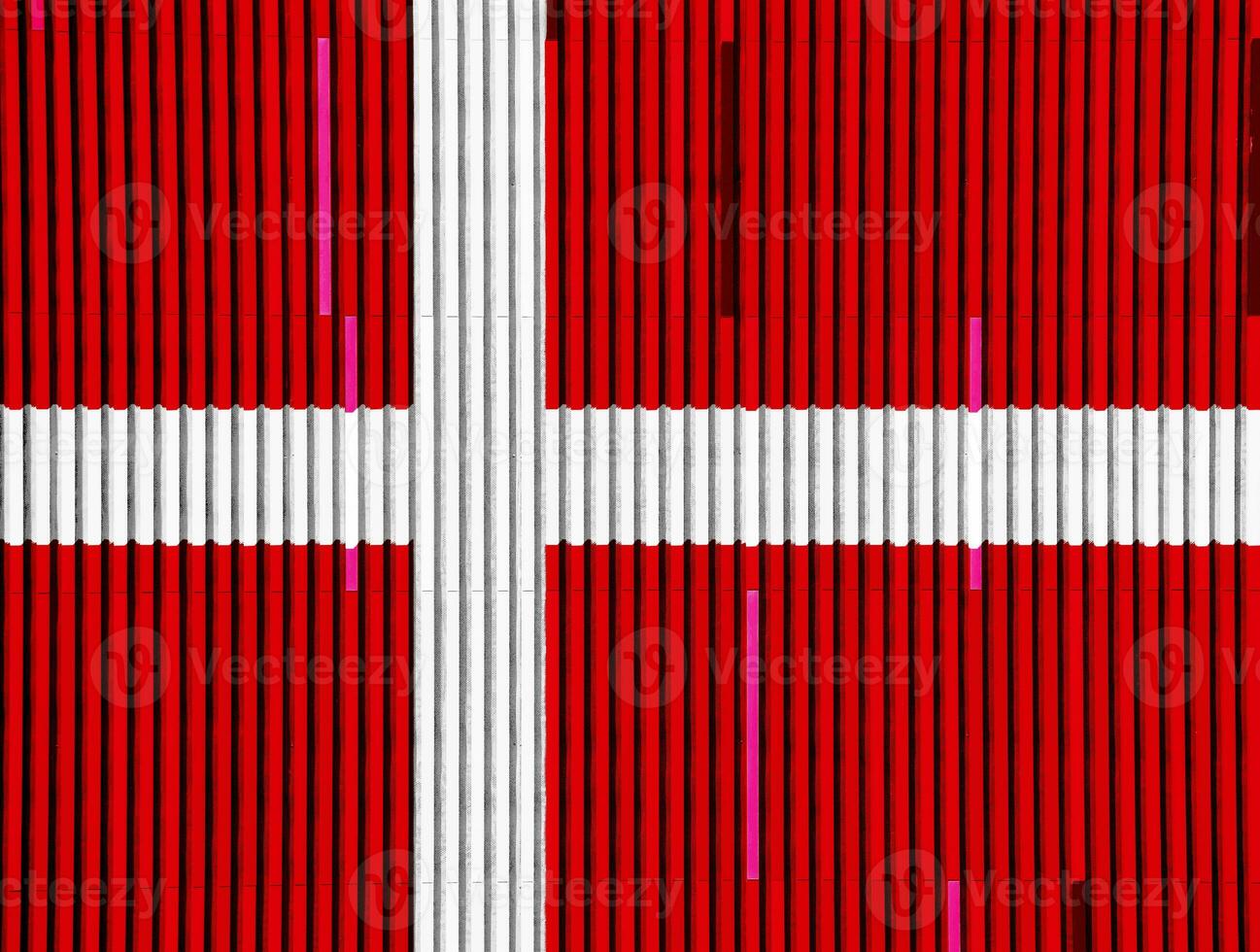 vlag van Denemarken Aan een getextureerde achtergrond. concept collage. foto