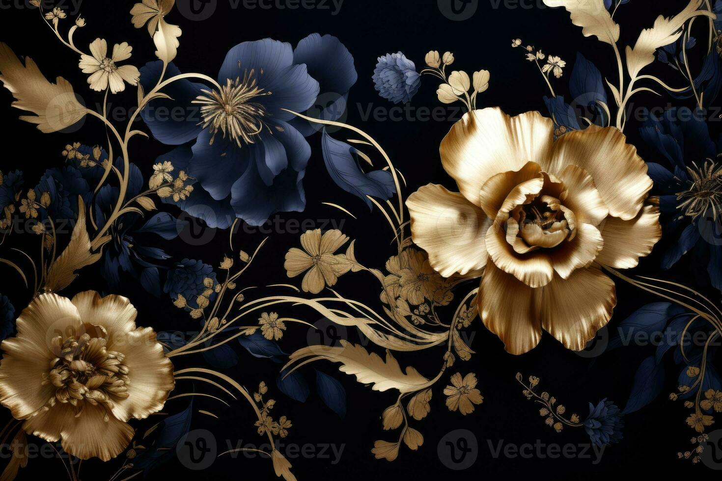 mooi abstract bloemen behang ontwerp foto