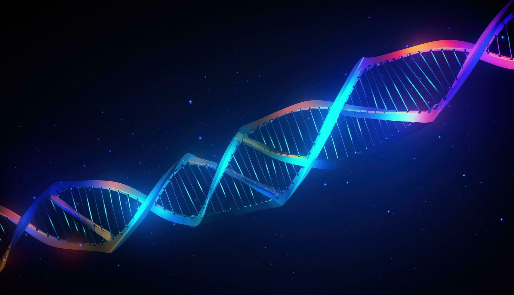 menselijk structuur van dna, onderzoeken van chromosomen. ai gegenereerd. foto