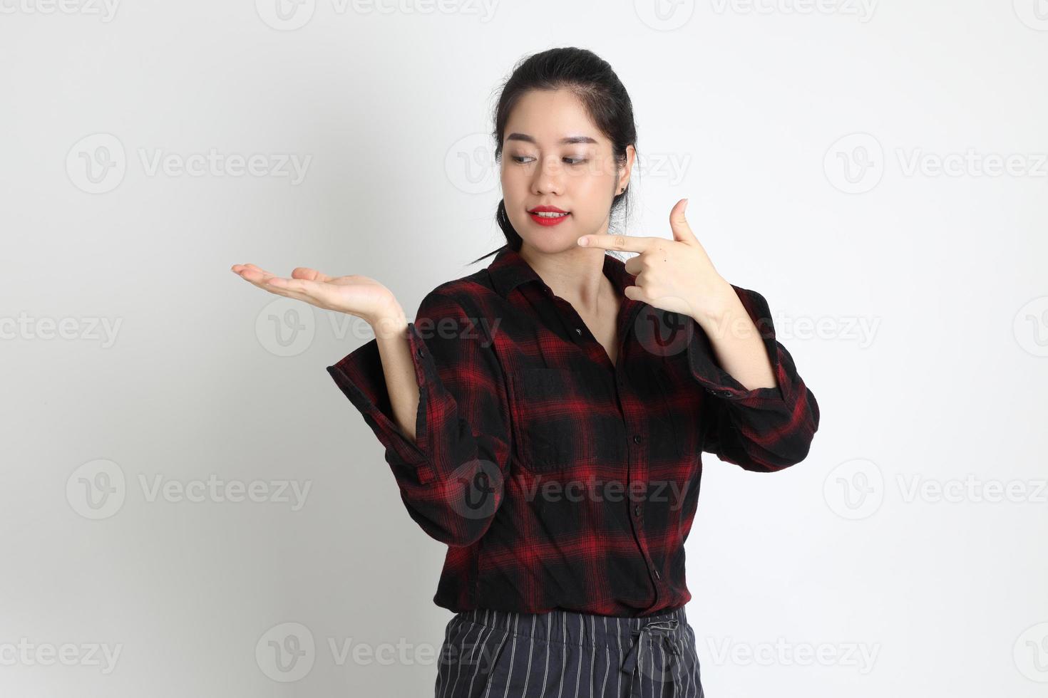 vrouw in studio foto