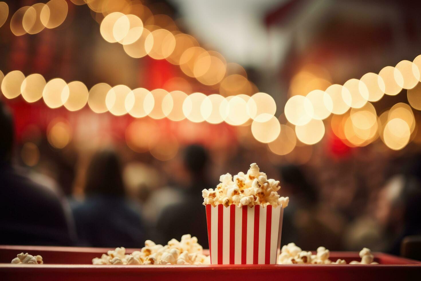 popcorn stellage, bioscoop schot, film theater popcorn foto