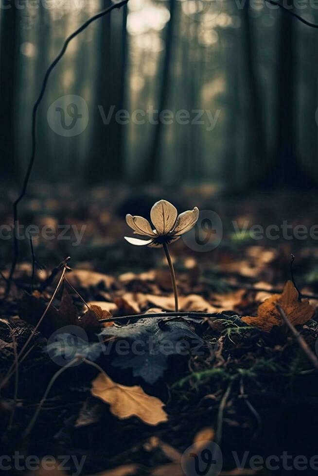 de bladeren resting Aan mijn schedel de gras groeit tussen botten, ai gegenereerd foto