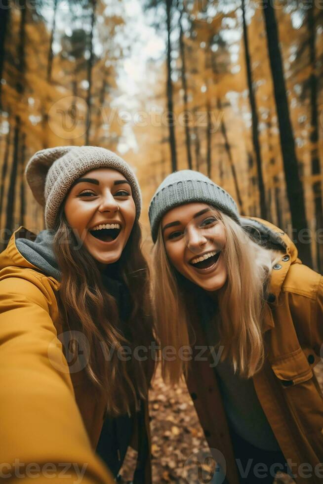 wie bestie selfie in zomer ai gegenereerd foto