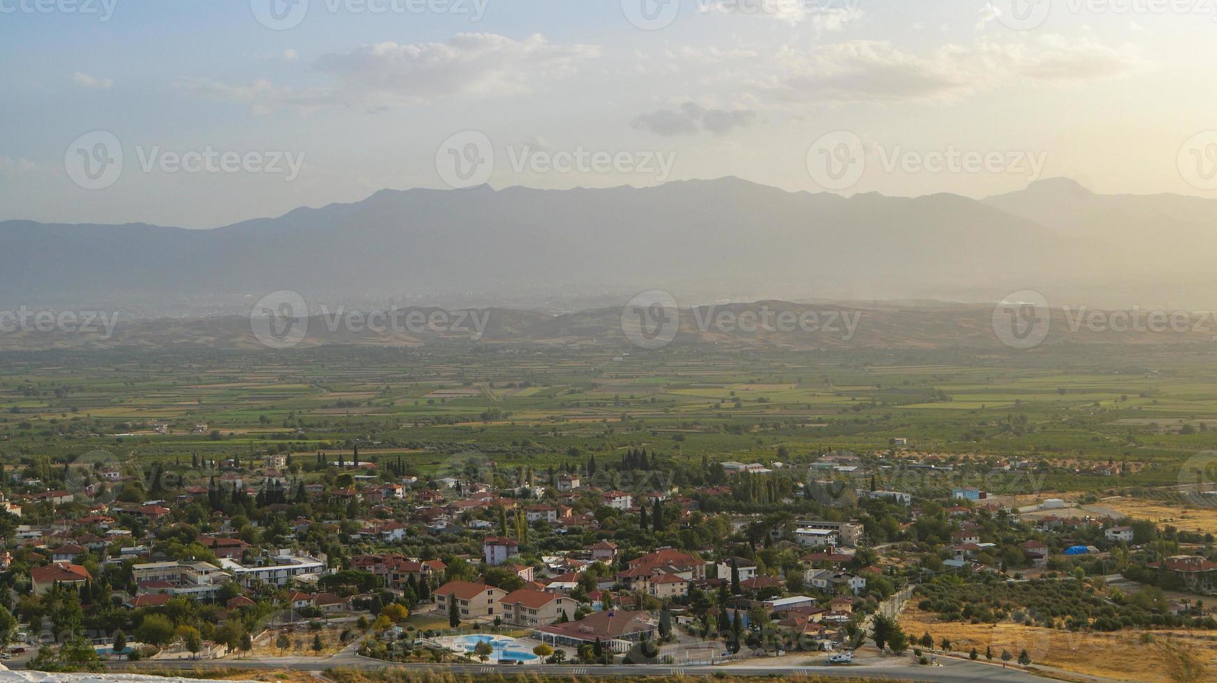 uitzicht op Pamukkale foto