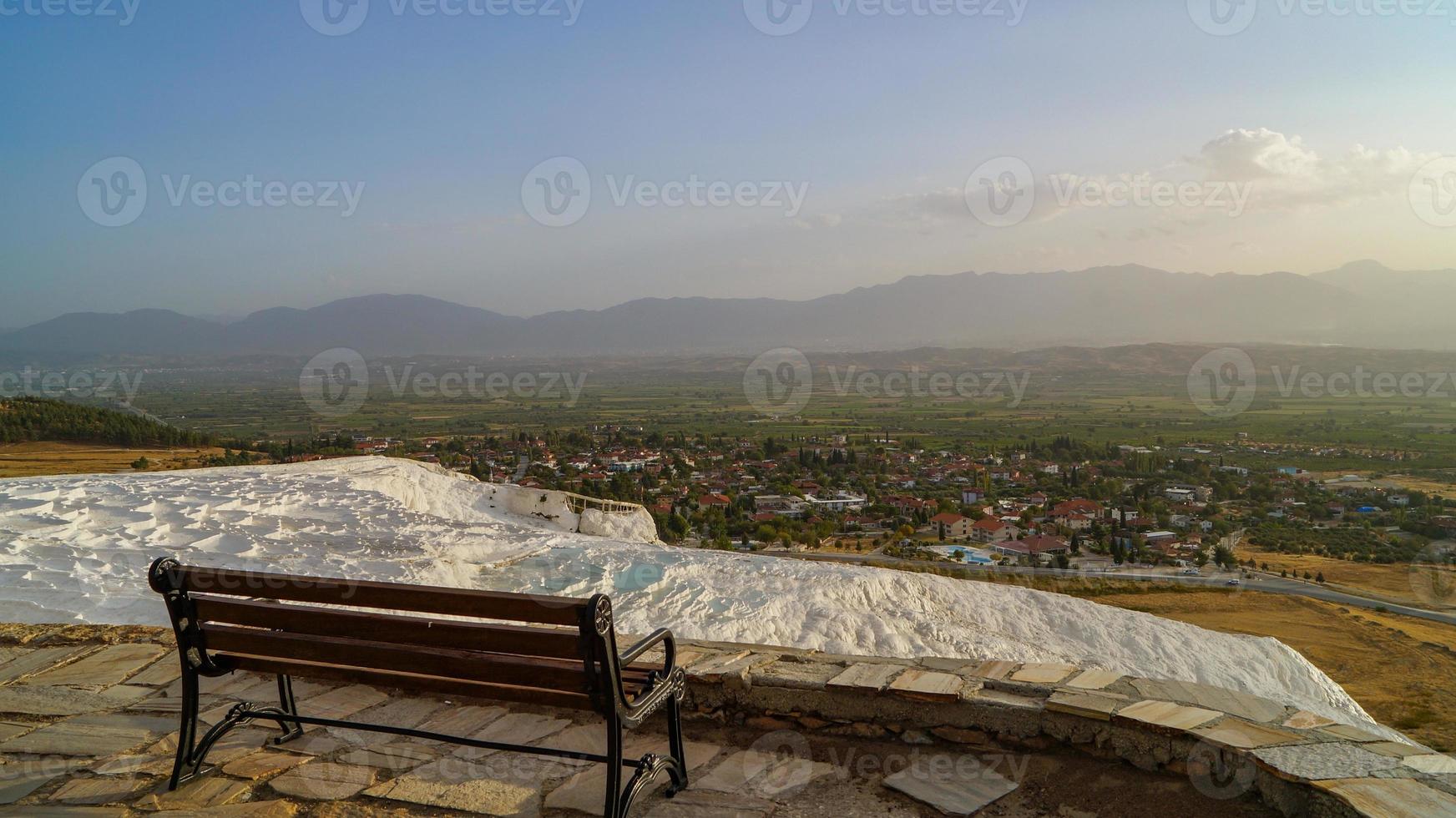 uitzicht op Pamukkale foto