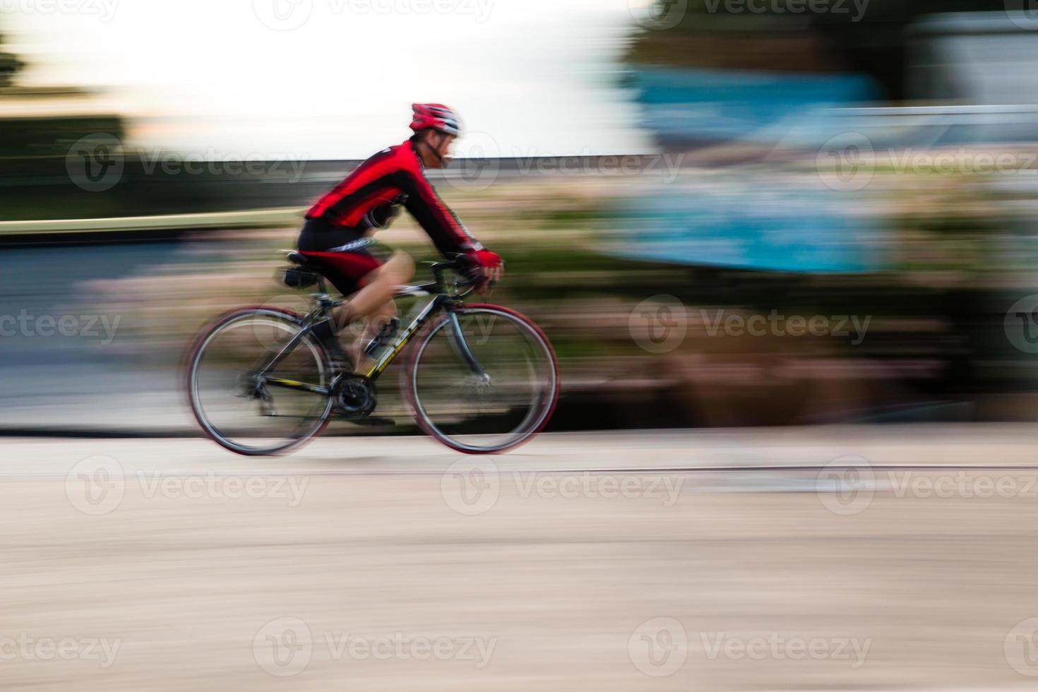 rit fiets beweging panning foto