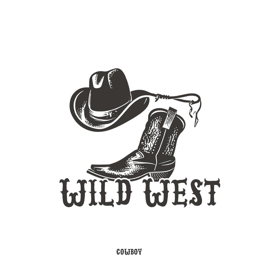 western t shirt. Arizona rodeo cowboy chaos wijnoogst hand- getrokken illustratie t overhemd ontwerp. wijnoogst hoed en bagageruimte illustratie, kleding, t shirt, sticker foto