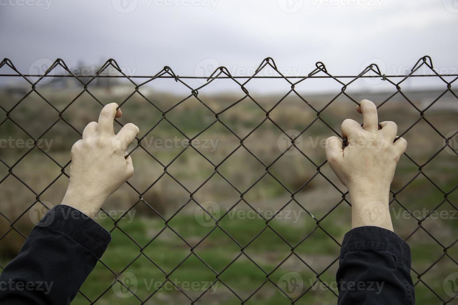 prikkeldraad immigratie foto