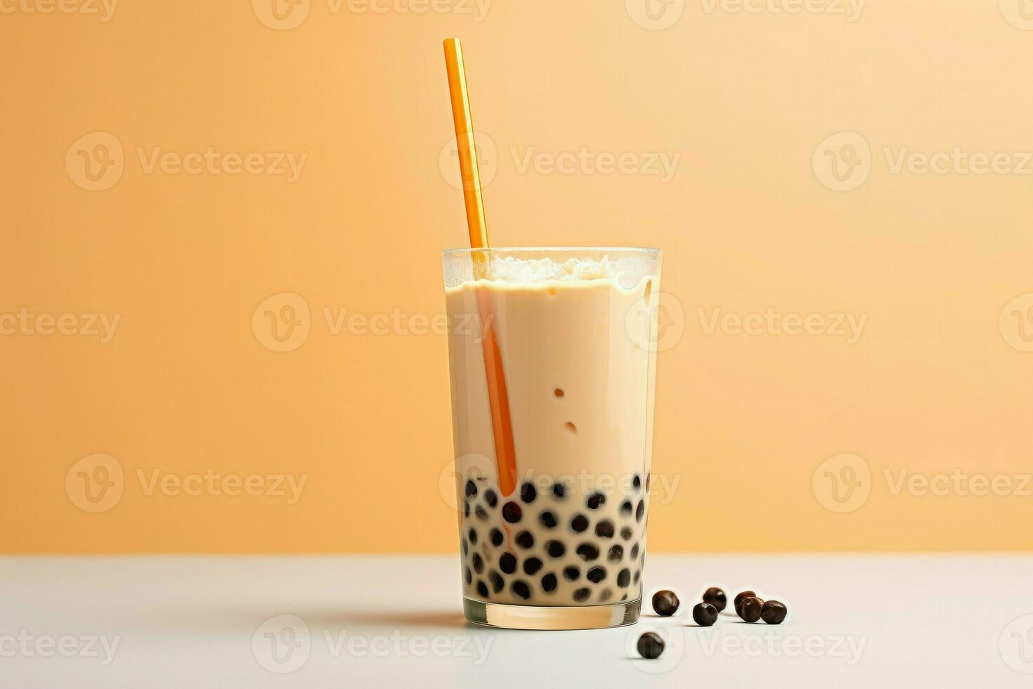 bubbel thee tapioca ijskoud. genereren ai foto