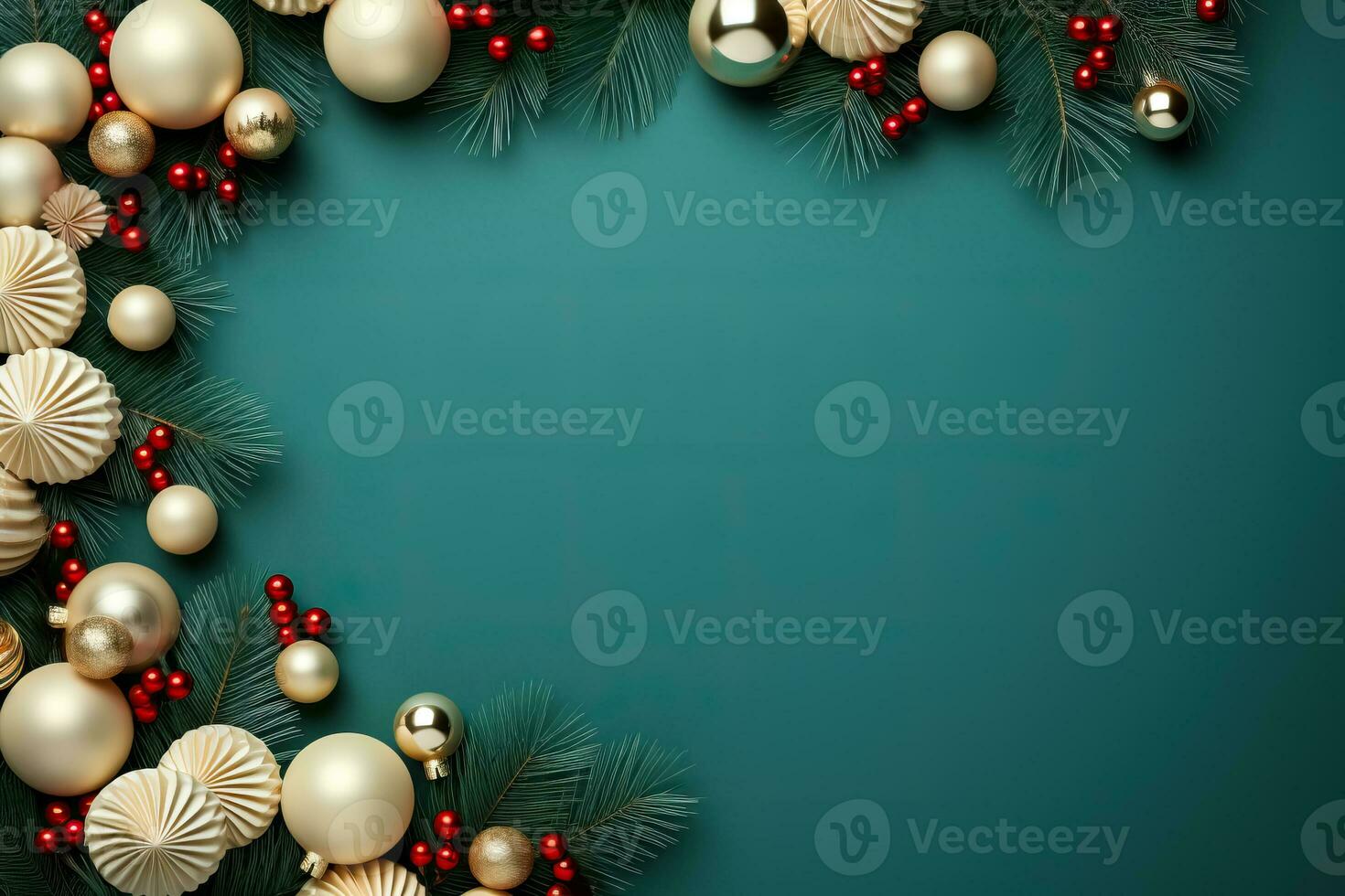 sierlijk wijnoogst Kerstmis groet kaarten verspreiding in een spiraal achtergrond met leeg ruimte voor tekst foto