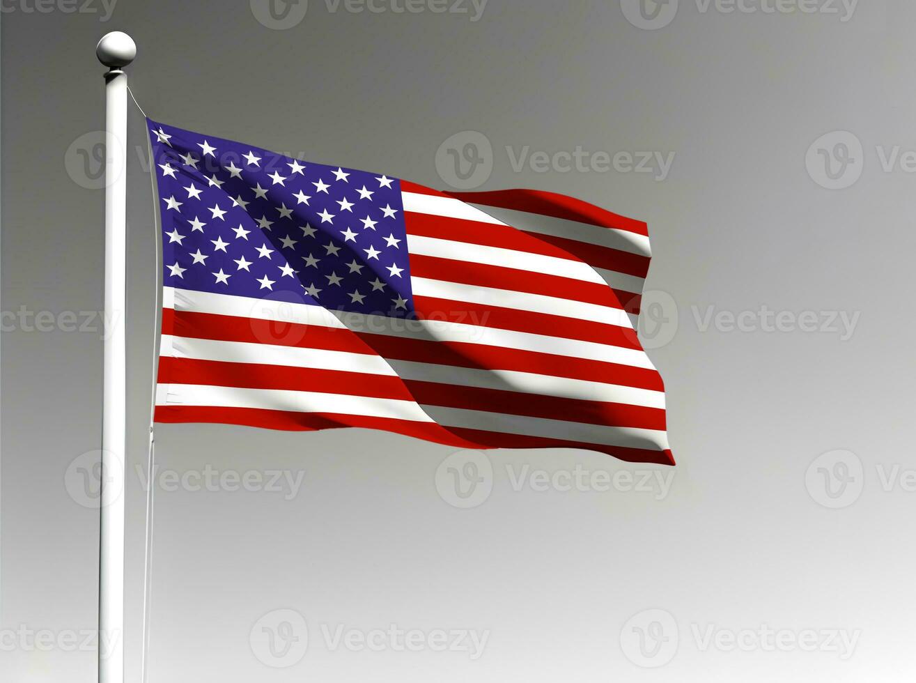 Verenigde staten nationaal vlag geïsoleerd Aan grijs achtergrond foto