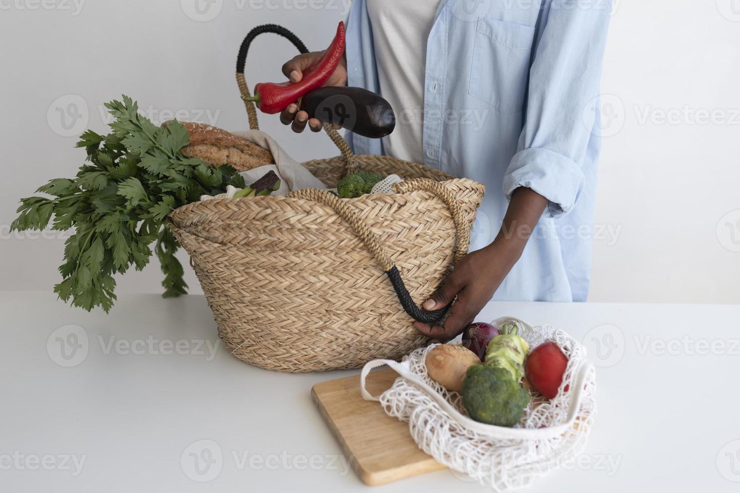 vrouw met een duurzame levensstijl foto