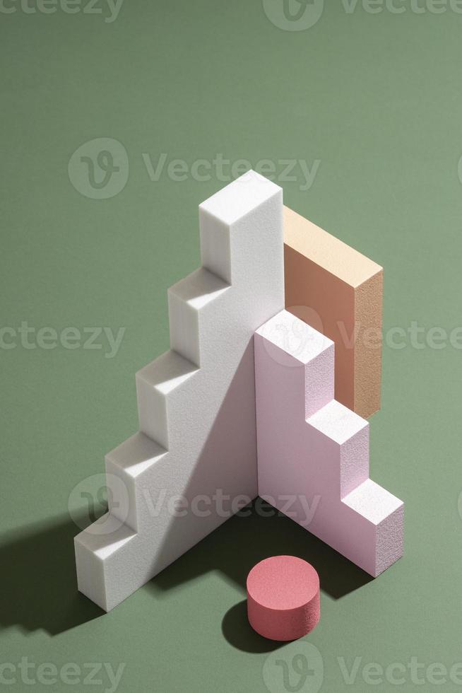 abstracte 3D-ontwerpelementen regeling foto