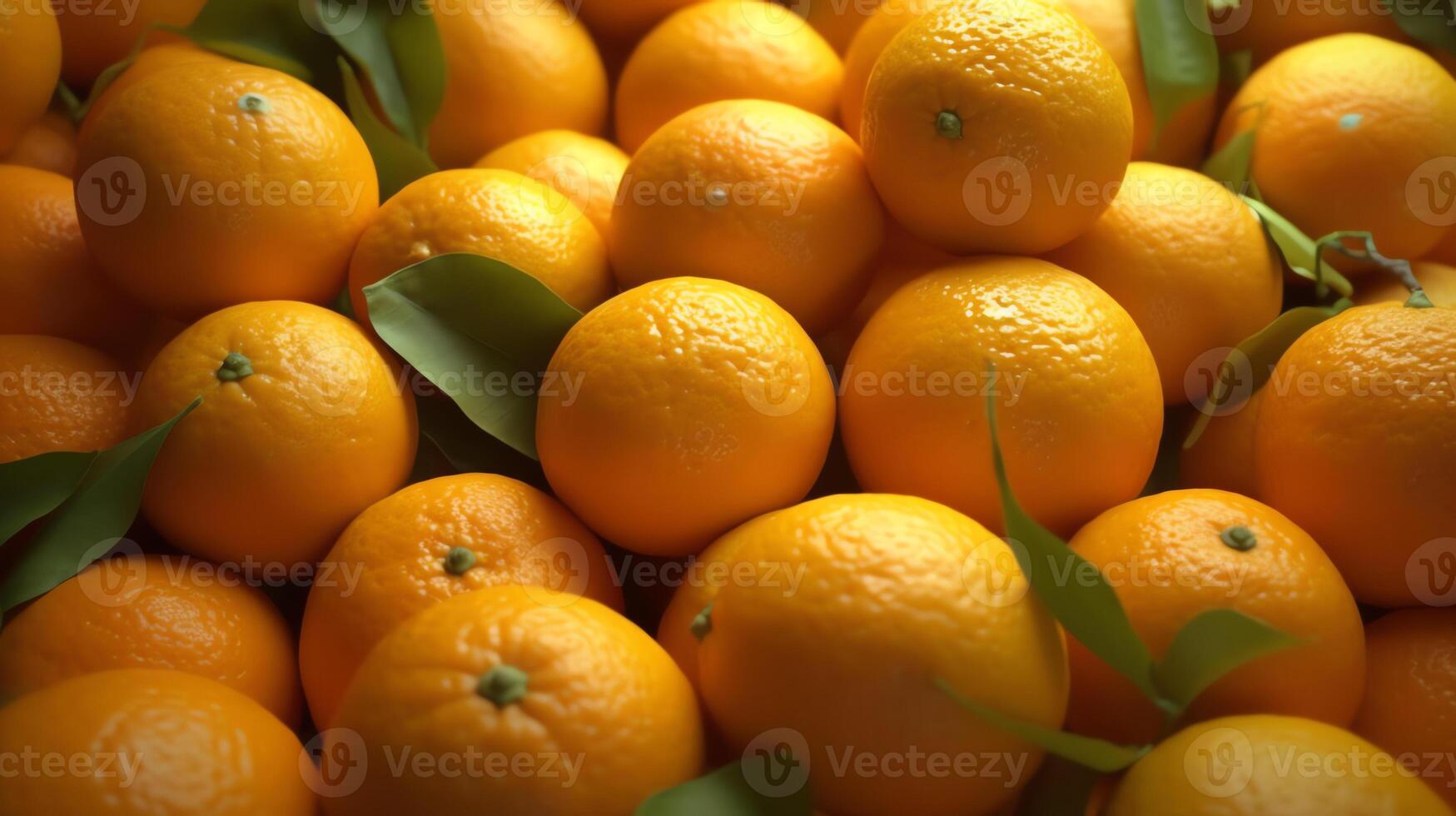 een bundel van oranje fruit ai generatief foto