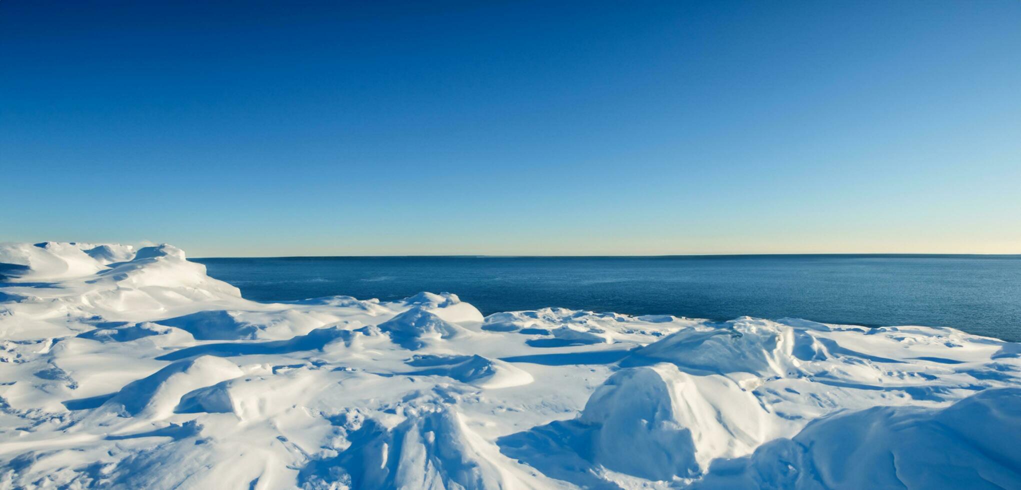 noorden pool antarctisch ijs verdieping ijsberg 3d illustratie foto