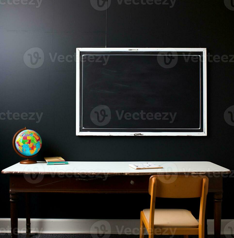 een schot van een schoolbord in een klas, wereld studenten dag afbeeldingen foto