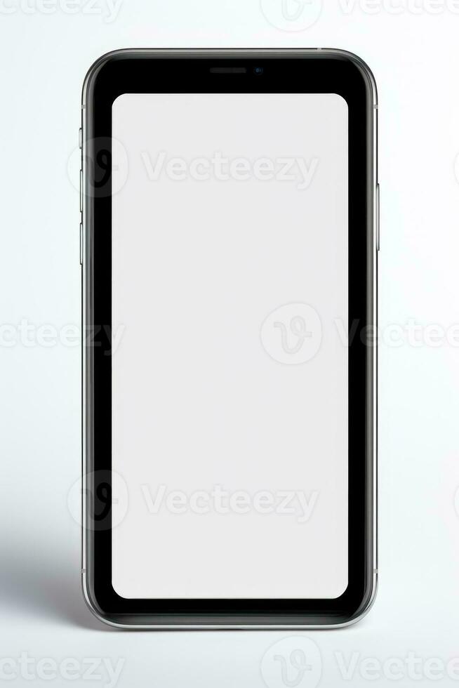 leeg scherm mockup van telefoon foto