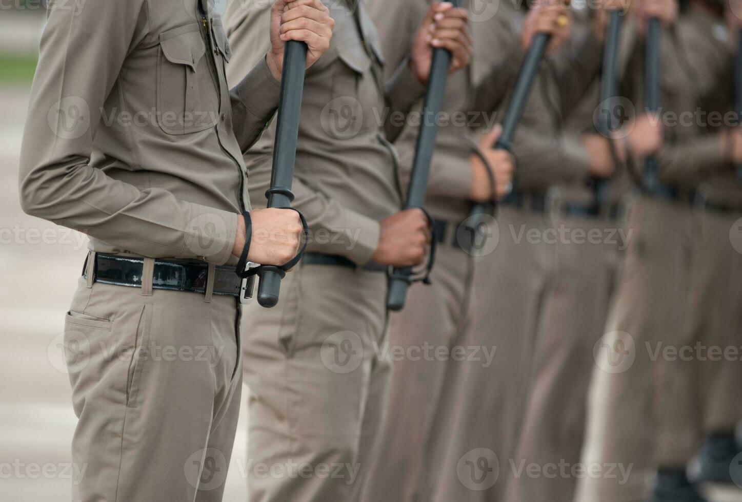 herrie Politie controle de menigte. foto