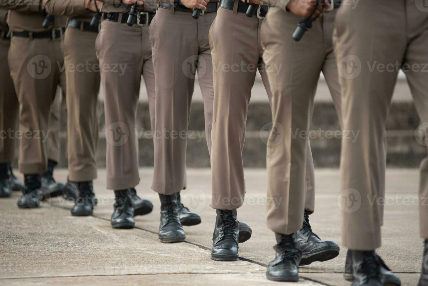 herrie Politie controle de menigte. foto