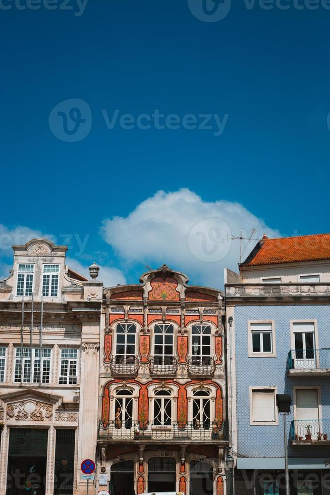 aveiro, portugal. typische huizen foto