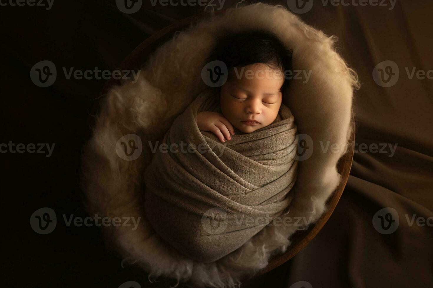 pasgeboren fotografie ai gegenereerd foto