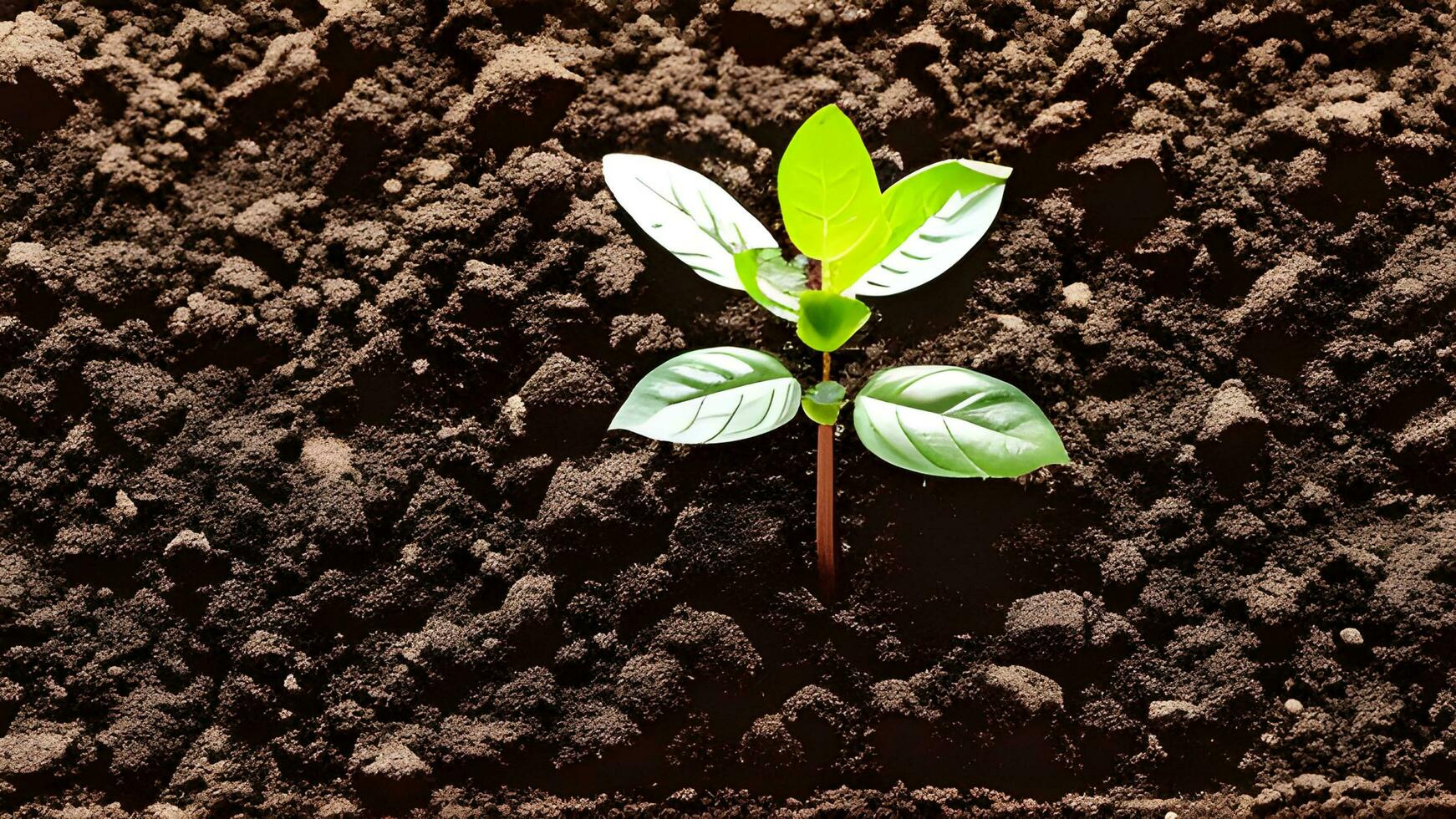 groeit fabriek boom in neutrale achtergrond detailopname van vers groen natuur met ai gegenereerd foto