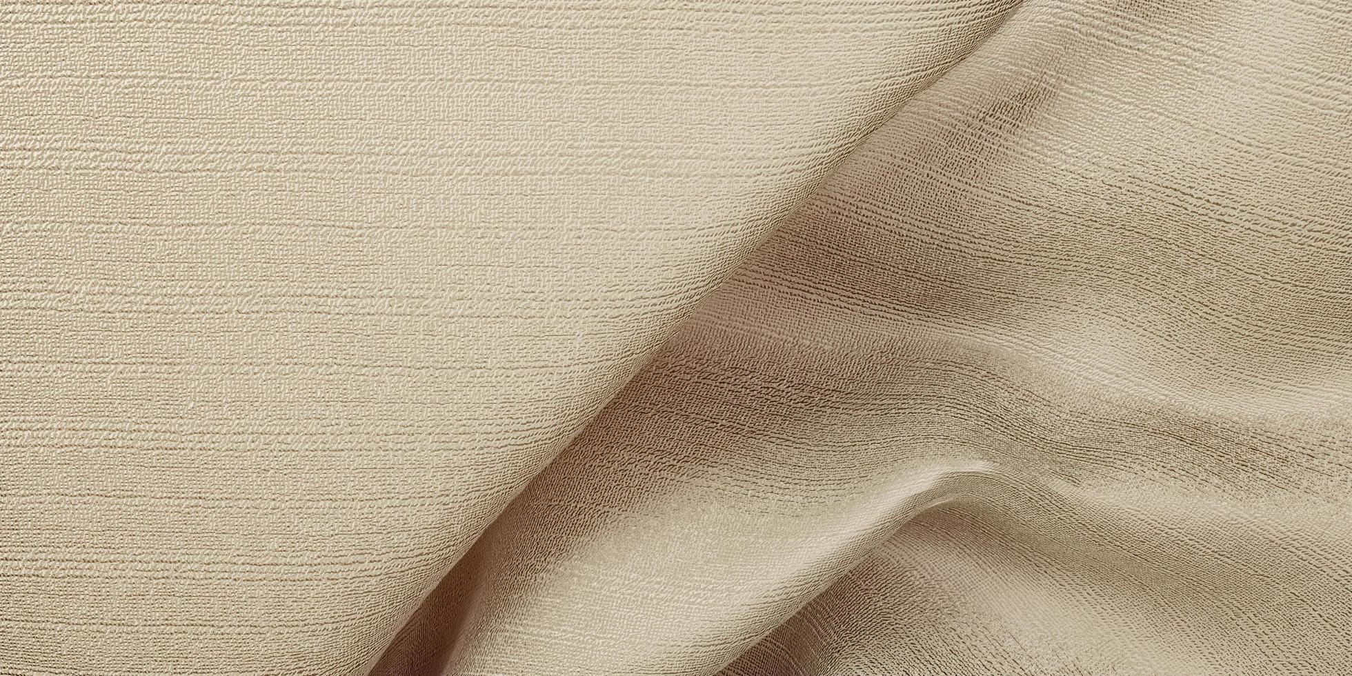 zijde textuur golf gordijn organza stof licht beige 3d illustratie foto