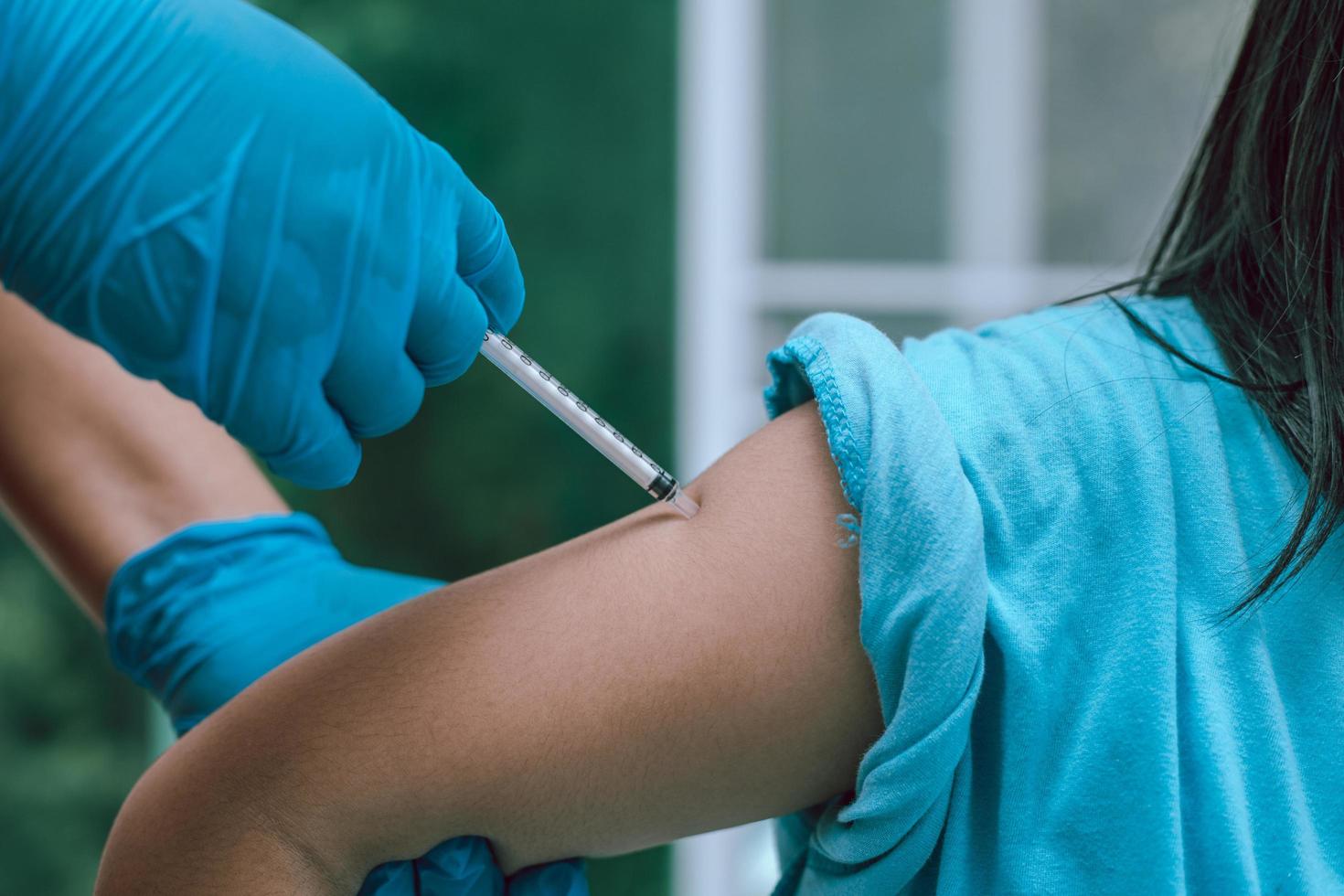 vaccinatie tegen het nieuwe coronavirus vaccin-covid19 foto