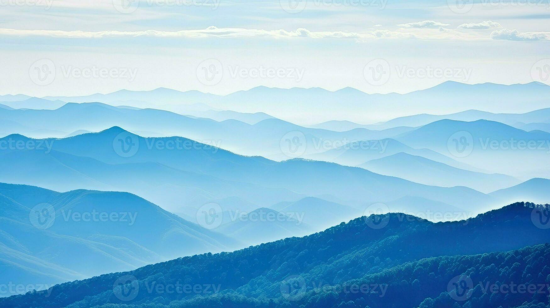 natuur blauw nok bergen ai gegenereerd foto