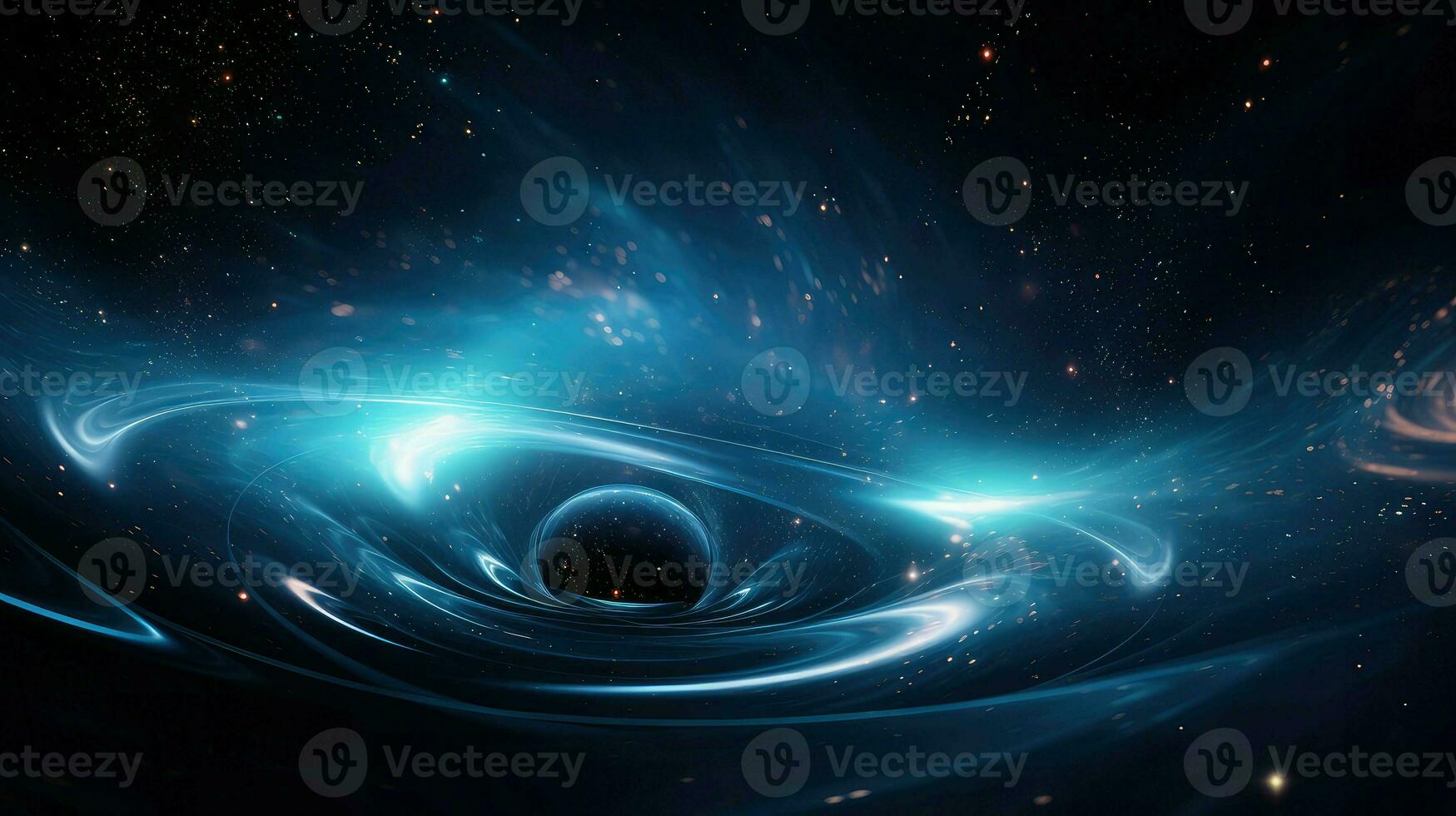 abstract hemel- zwaartekracht lens ai gegenereerd foto
