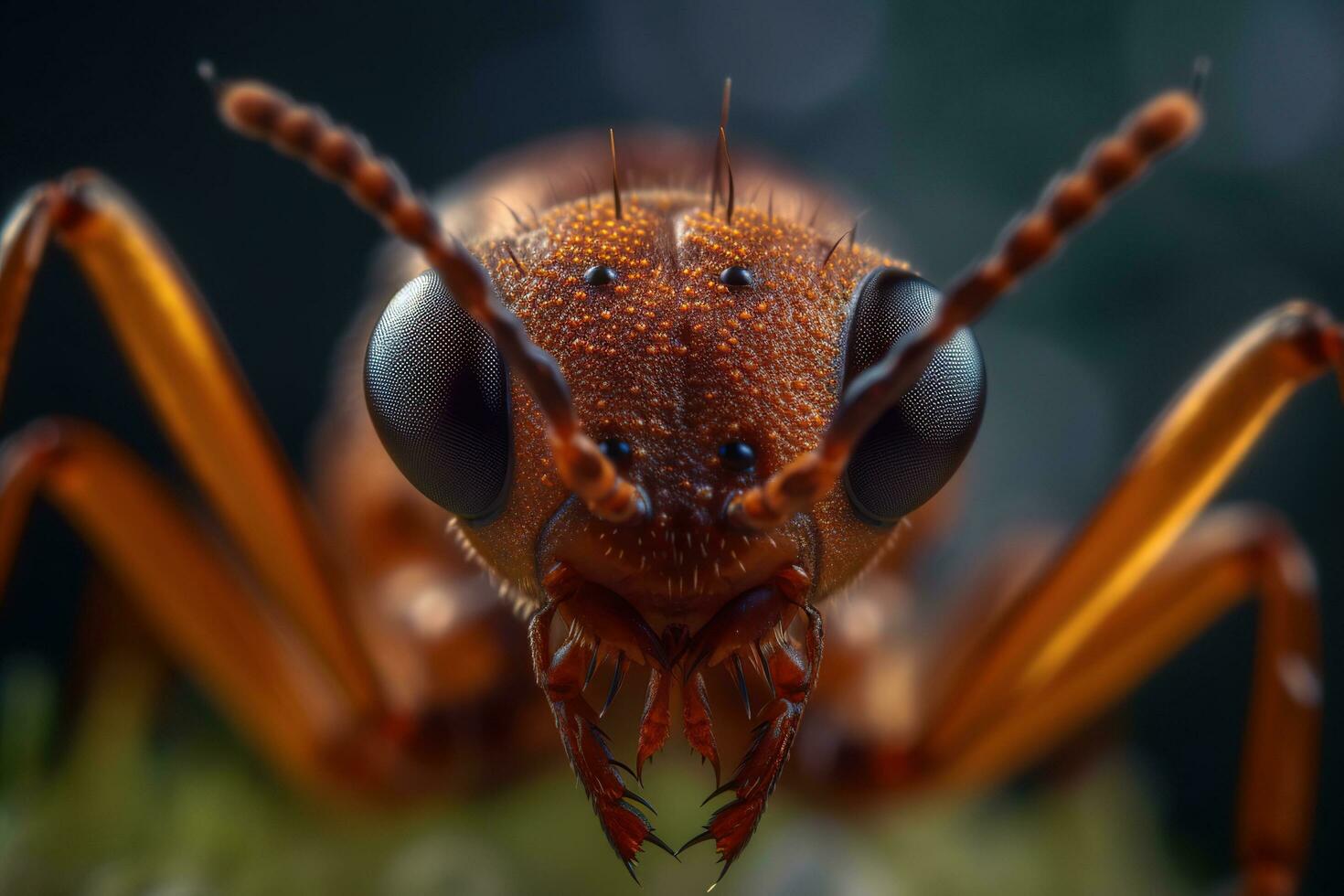 vastleggen de ingewikkeld schoonheid van een mier ai gegenereerd, ai generatief foto