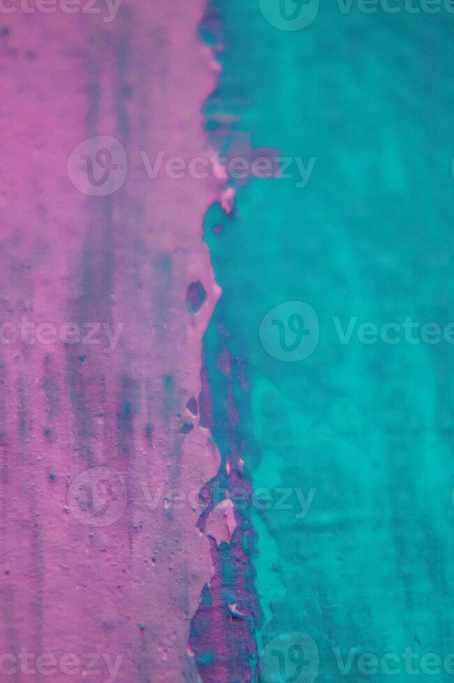 detailopname van abstract ruw kunst schilderij textuur, met olie penseelstreek, pallet mes verf Aan canvas foto