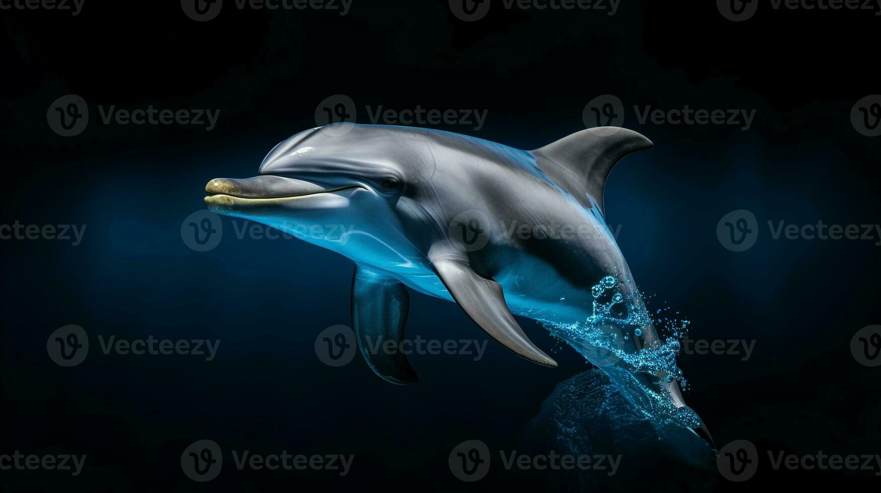 dieren in het wild fotografie van foto van dolfijn. generatief ai