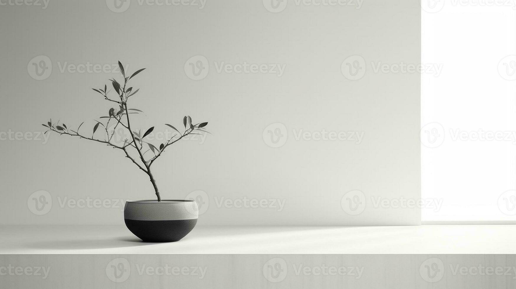 generatief ai, focus Aan minimalistisch composities en schoon lijnen foto