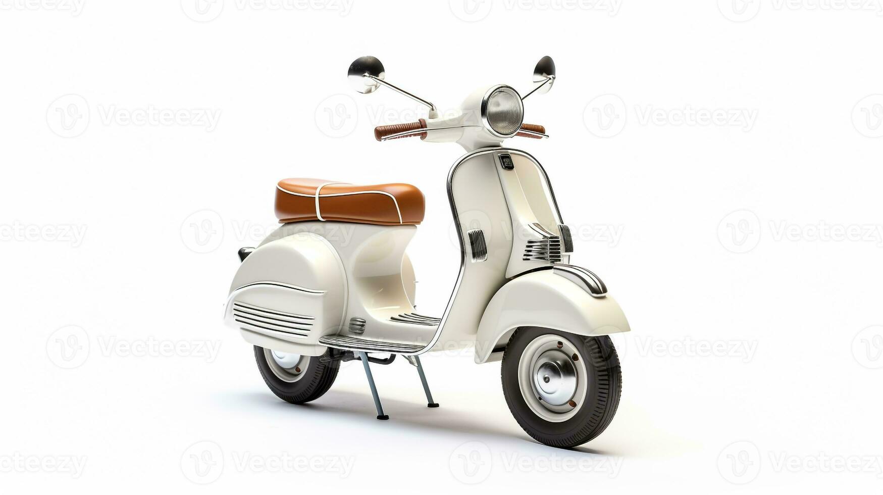 weergeven een 3d miniatuur Vespa. generatief ai foto