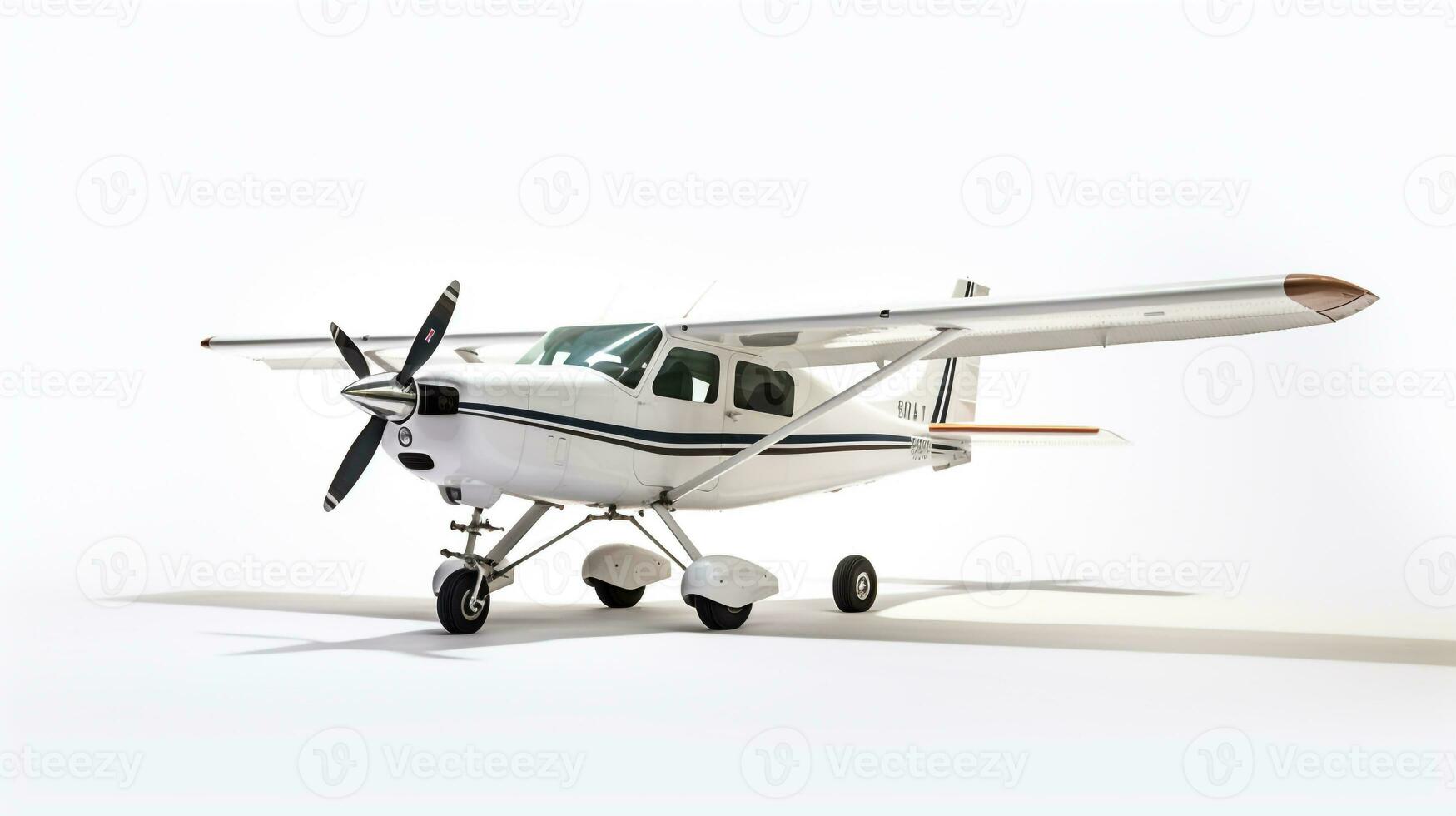 weergeven een 3d miniatuur cessna 172. generatief ai foto