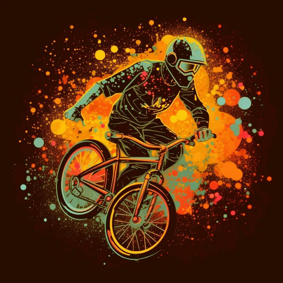 berg fietsen concept illustratie foto