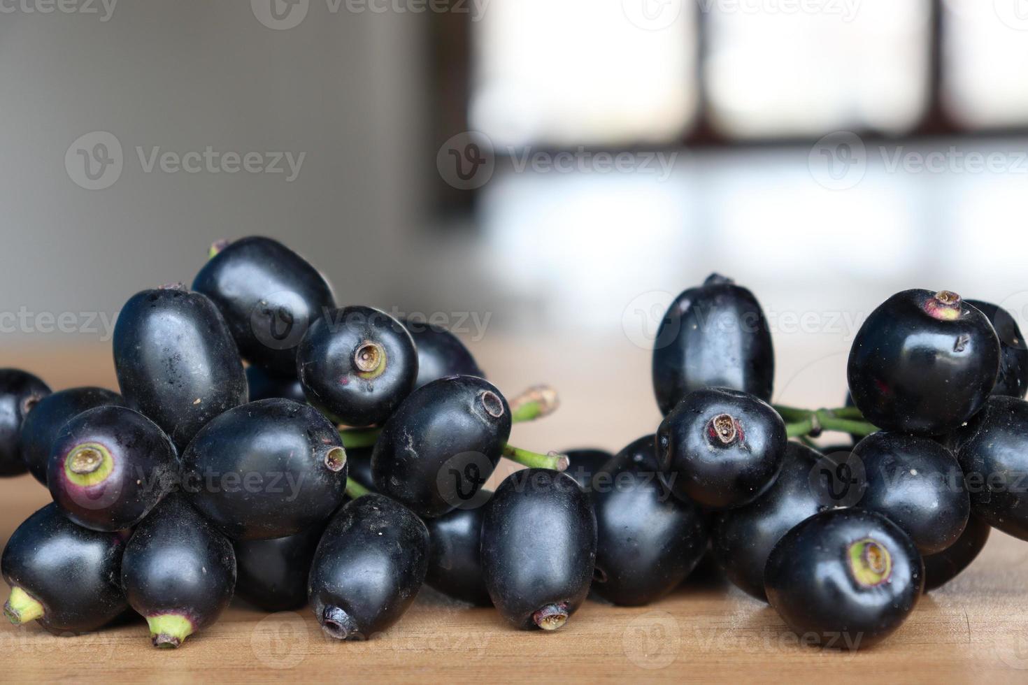 smakelijke en gezonde zwarte java pruimenbouillon foto