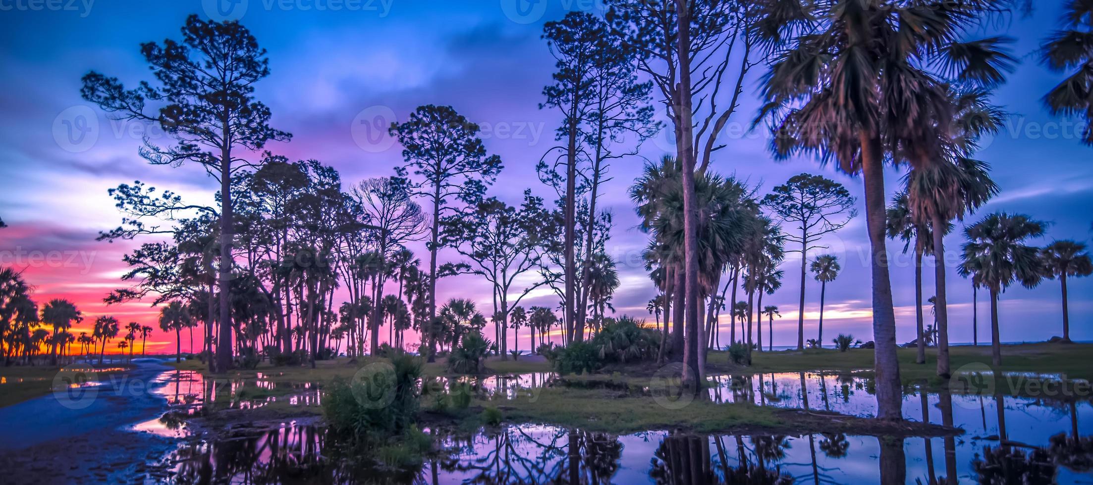 scènes rond jachteiland South Carolina in de zomer foto