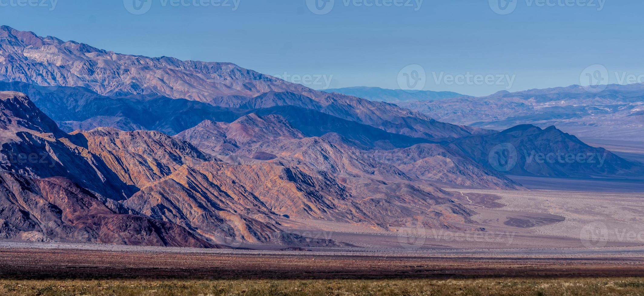 landschap van het nationale park van de doodsvallei foto