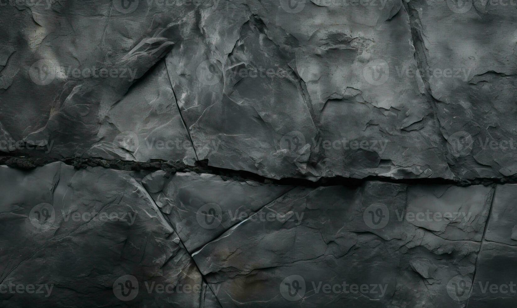 detailopname van een getextureerde zwart steen. gemaakt met generatief ai gereedschap foto