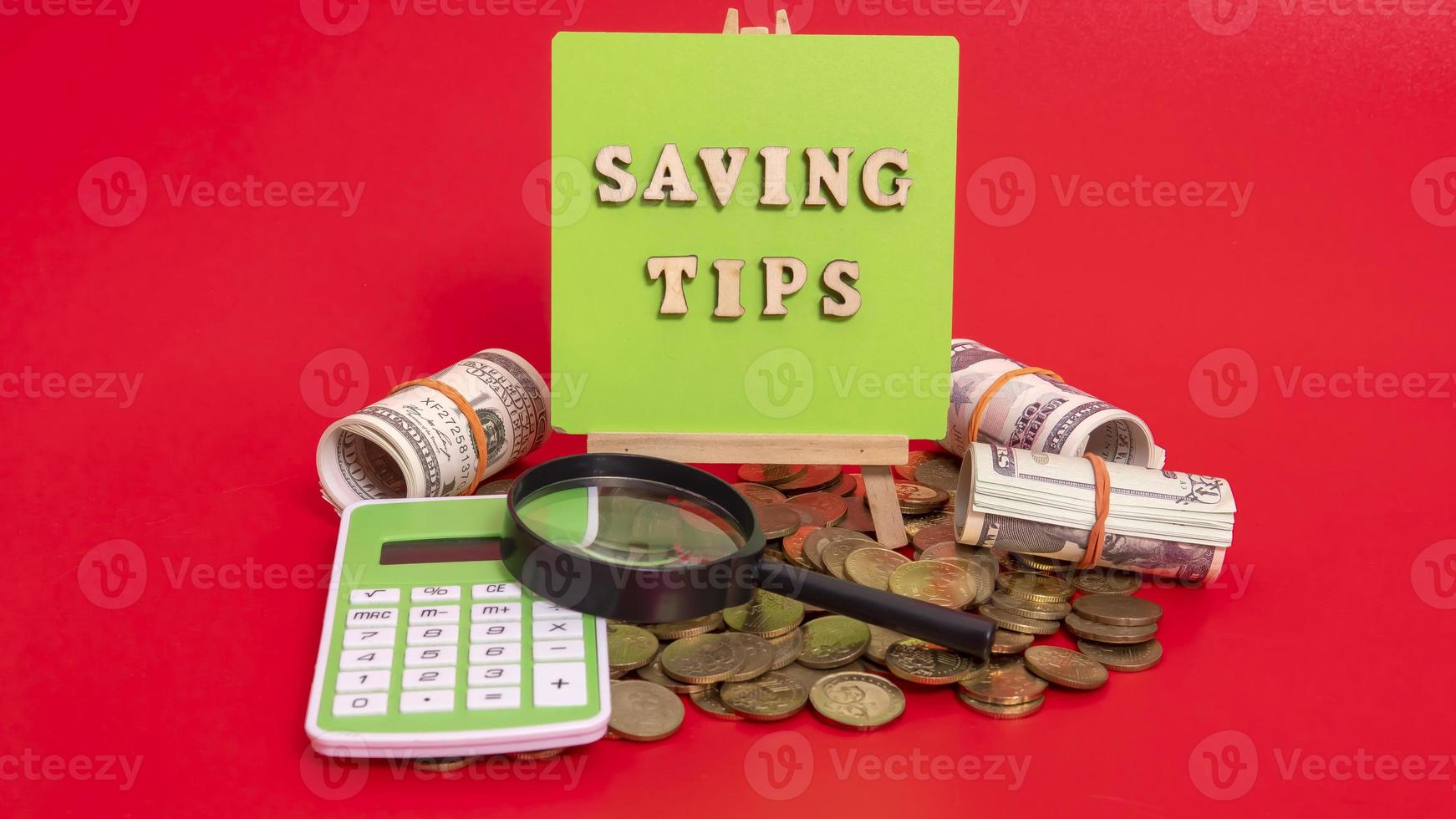 geldbesparende tips concept foto