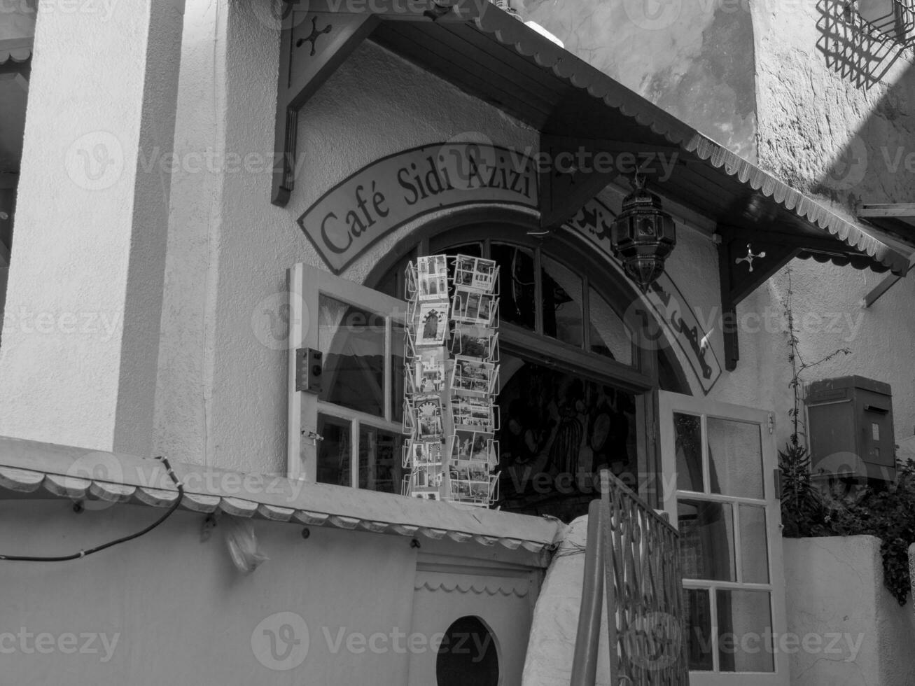 Tunis Bij de middellandse Zee zee foto